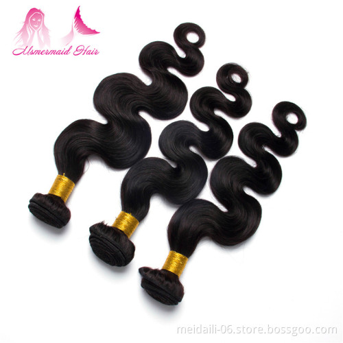 7A Brazilian 100% Remy Human Hair Body Wave Bundles 30Inch Natural Black